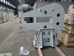 Pneumatic lever press for single riveting