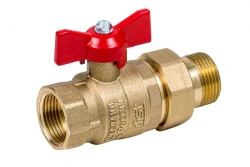 Ball valve with American fitting Dist, series "Expert" DN25 1" BP-HP, 143B