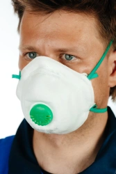 Filtering mask for protection against aerosols (respirator) "SPIRO-3121" FFP2 NR D