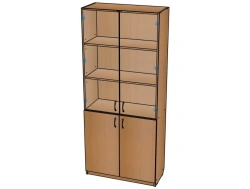 Manual cupboard with glass No.1/ ?01