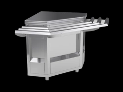 Corner counter PU90-01 (external corner 90, with face panel decor)