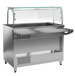 Refrigerated display counter PVCE11B (open, with refrigerated bath)