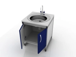 Laboratory table, 204 - 001-1-800, 600x600x800