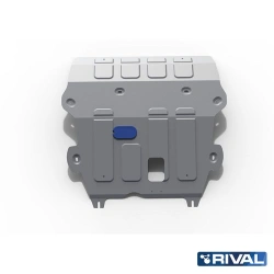 Metal protection for Renault Duster crankcase and gearbox (Big) (V 1,6: 2,0) (2011-) /Nissan Terrano (Big) (V 1,6: 2,0) (2014-)