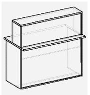 Reception desks of "Style B" series
