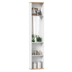 Urban LD.528080.000 Shelf with mirror (White/Oak Gold )