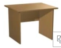 1-seat reading table 700x600x750 mm