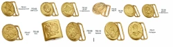 Officers' buckles for parade belt