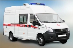 Class A ambulance of modification 222065 based on GAZelle NEXT vehicle of Modification A31R23,