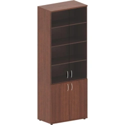 Document cabinet with glass