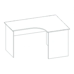 Corner writing desk