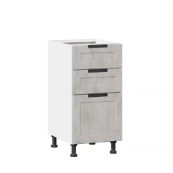 Jamis LD.296110.000 Front set for kitchen cabinet 400 with 3 drawers