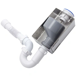 Siphons straight flow with jet break with universal mounting type SPRU