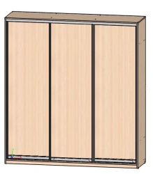 3-door wardrobe, Art. SSHK-03