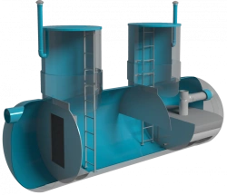 Combined sand and oil separator LOS KPN