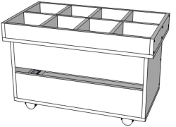 Didactic table (pedestal)