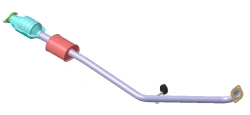 Muffler centre piece assembly for SU2R type vehicle Part No. 28600-BW250/BW450/BW650/BW850