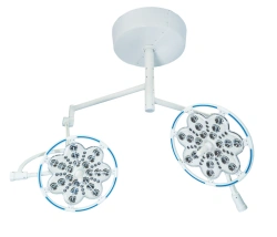 Surgical ceiling luminaire with emergency power supply adjustable two-block "EMALED 300/300"