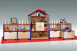 Wall for toys and aids "House" 751, 757