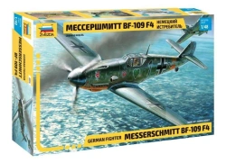 Assembled model "Messerschmitt BF-109F4" aircraft
