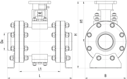 Ball shut-off valve ATEK.491284.198