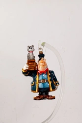 Licence Christmas tree toy made of glass "Billy Bones"