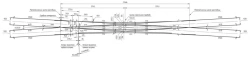Double crossing arrow crossing type P65 type 1/9 on reinforced concrete bars of the project 1580.00.000-01