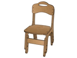Stool ''Timosha'' No.2, adjustable (varnish)/ StD40
