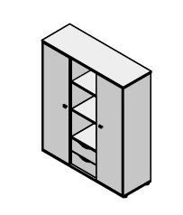 Wardrobe. Set of furniture "Gamma"