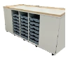 Table for demonstrations (with equipment storage system) MGS3.064