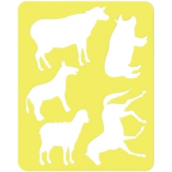 Contour colouring stencil, "Pets", package, europodweight