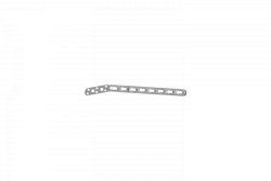 Distal lateral plate for fibula with angular stability right/left (for 2.5/3.5 mm screws)
