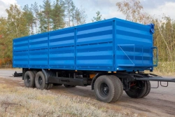 Special flatbed trailer 852911A-2 (with pneumatic suspension, tyres Cordiant JSC 385/65R22,5 TYREX _ALL_STELL, TR-1 b/w)