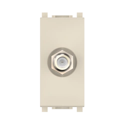CADUCEUS ALING Experience flush-mounted antenna socket SAT satellite single F/F, 1M, beige, art. 74265.9