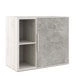 Low cupboard with vertical niche B-tone