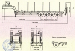 Semitrailer SAV 931822-0000080 (suspension: spring), with hydraulic ladders