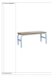 Cloakroom bench