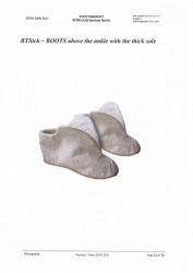 Therapeutic multilayer device on the basis of metallised film "RITM-ULM" / Shoes above ankle with compacted sole