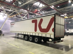 Tilt cargo semi-trailer model 9251001 on axle unit 61.68.365.056QS with ABS HSFALM 9010-15 V36K ECO-PLUS 3, 61.68.3