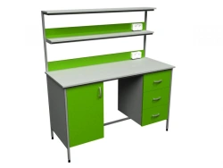 Medical laboratory table with superstructure LSK-14g