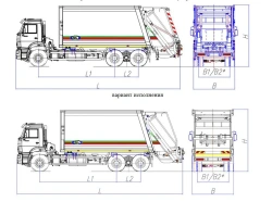 Special refuse collection truck of MK-4549 model