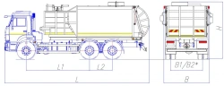 Side-loading rubbish truck model MK-4552-07