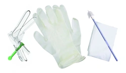 Set of gynaecological articles for cervical and vaginal sampling disposable sterile "Femina®" with mirror M and lo