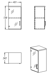 Wall cupboard (series 413.40)
