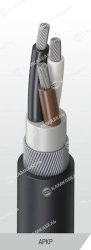 Power cable of EPRon® type with aluminium conductors, insulation made of ethylene propylene rubber for voltage 0,66, 1 kV of ARK