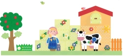 Decorative and developmental panel "Dairy Farm" PD-0MF