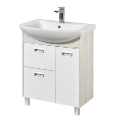 Undermount sink cabinet Aquaton Bekka PRO 70 white, oak Somerset 1A208701BAC201.A208.7.01B.AC2.0