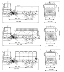 Combined road machine KDM-6312 on the basis of chassis MAZ 631226
