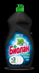 Liquid dishwashing liquid "Biolan Menthol" dishwashing detergent