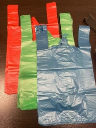 T-shirt Colourless T-shirt Bag, 4 g, 11 microns, 27+(2*7)*49cm